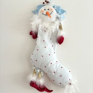 Dept 56 Krinkles Snowman Stocking